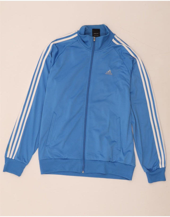 Adidas Herren Clima 365 Trainingsanzug Top Jacke Mittelblaues Polyester