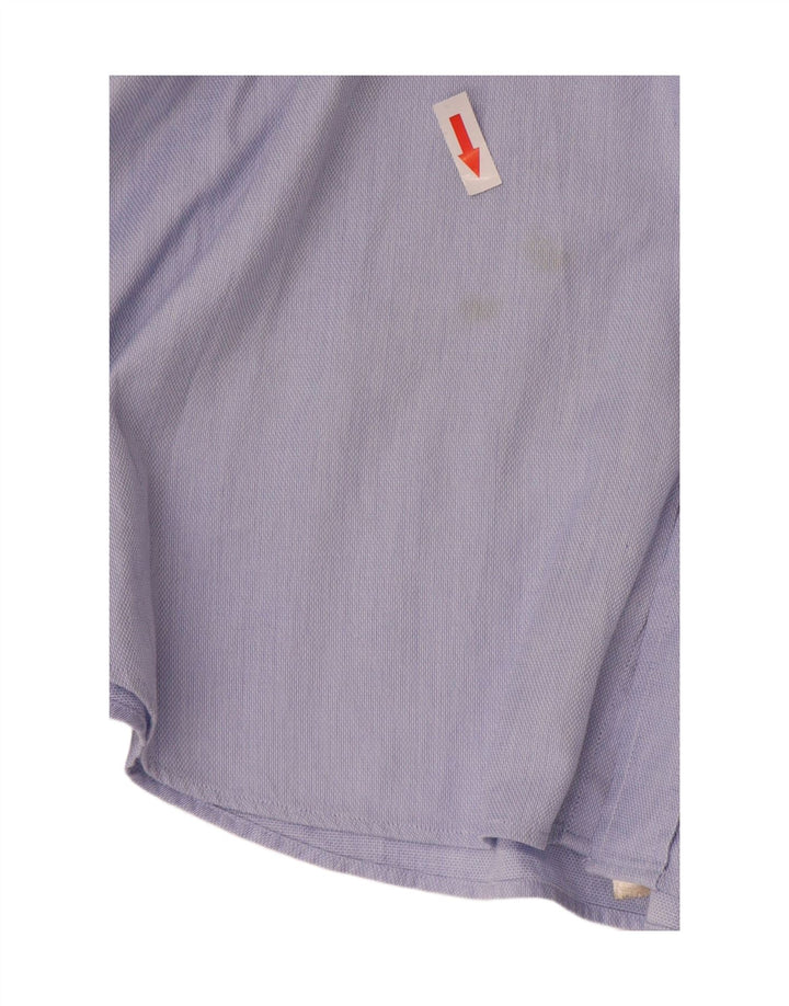 Massimo Dutti Herrenhemd, große blaue Baumwolle