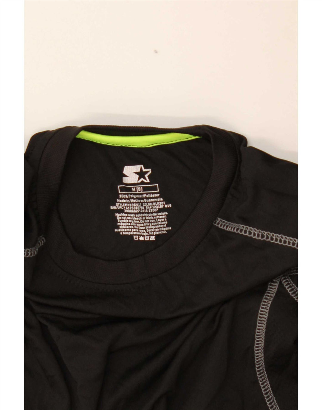 Starter-Oberteil für Jungen, langärmlig, 7–8 Jahre, mittelschwarzes Polyester