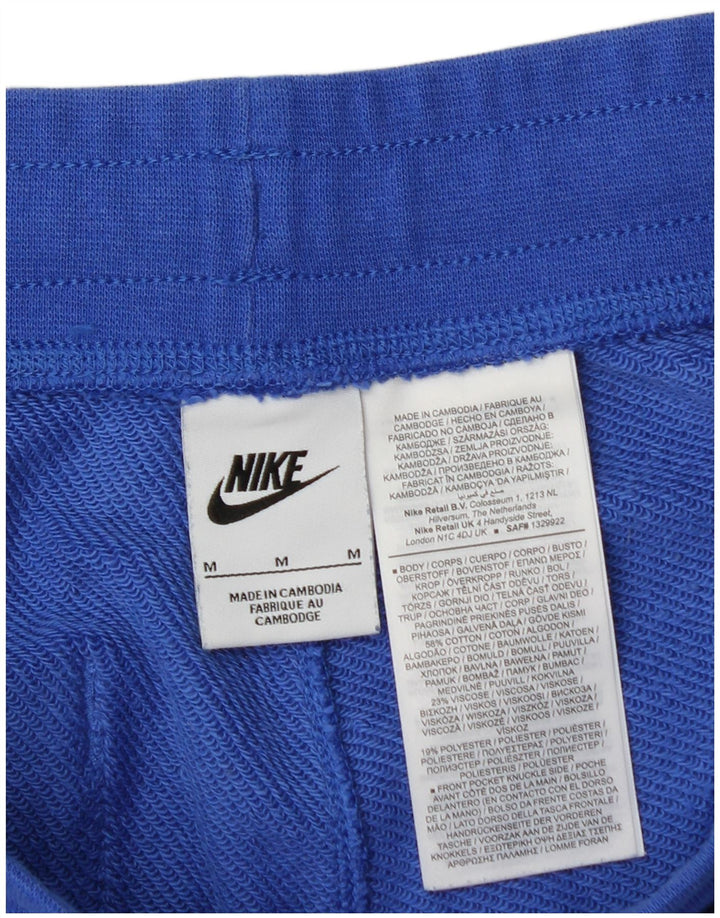 Nike Herren-Sportshorts mit Grafik, mittelblaue Baumwolle