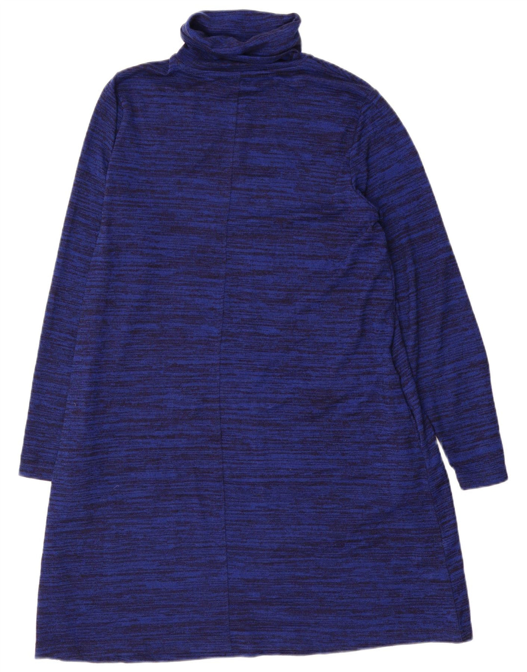 Marks & Spencer Damen-Pulloverkleid, Gr. 44, Marineblau, gesprenkeltes Polyester