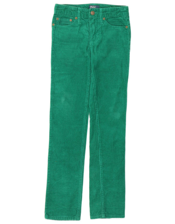 Polo Ralph Lauren Damen Slim Cordhose UK 8 Small W26 L28 Grün