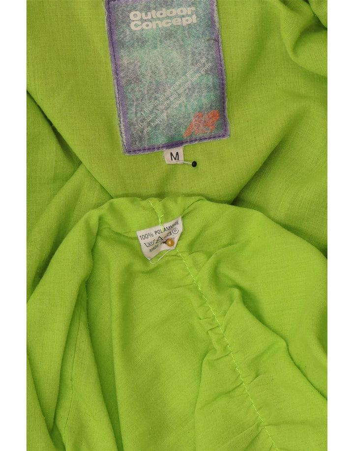 Vintage Herren-Utility-Jacke mit Kapuze, UK 38, mittelgraues Farbblock-Polyester