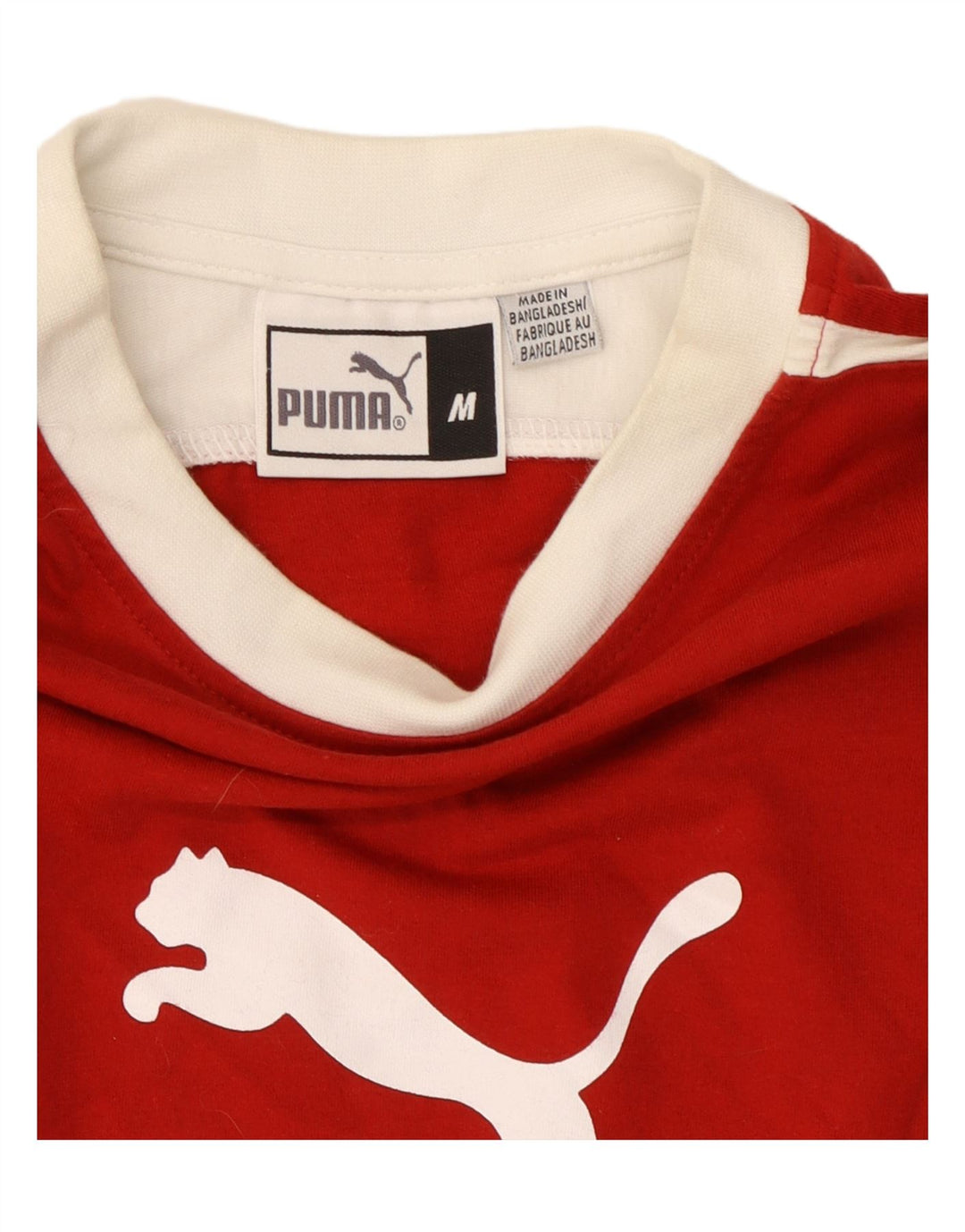 PUMA Herren Graphic Top Langarm Mittelrot Farbblock