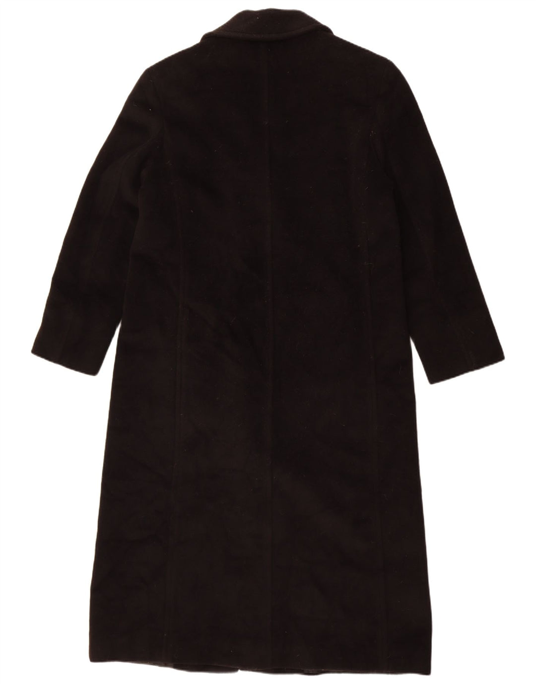 Max & Co. Zweireihiger Damenmantel UK 12 Mittelschwarze Schurwolle