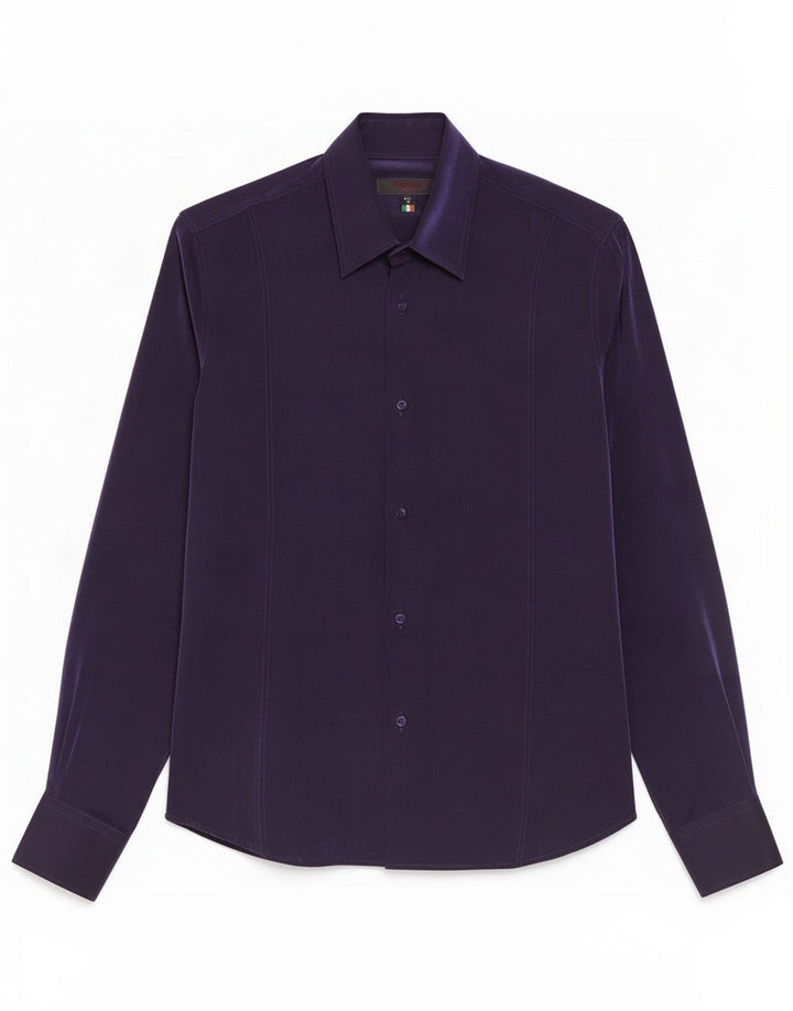 Tipo' S Herren Slim Shirt Small Lila Viskose