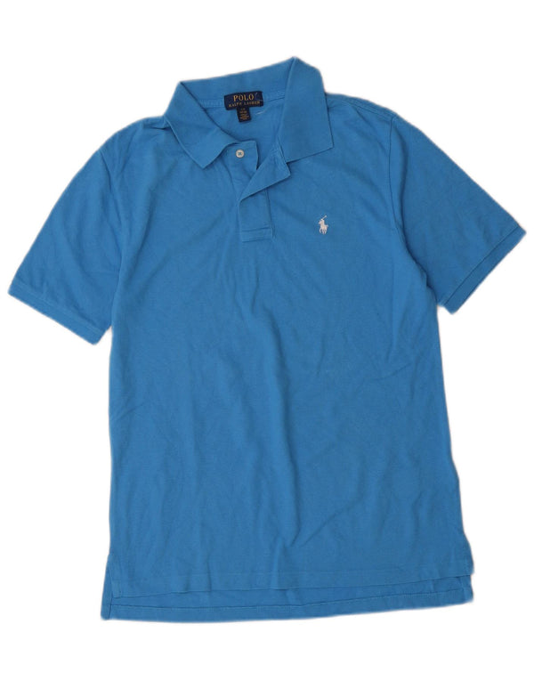 Polo Ralph Lauren Jungen-Poloshirt, 14–15 Jahre, groß, blaue Baumwolle