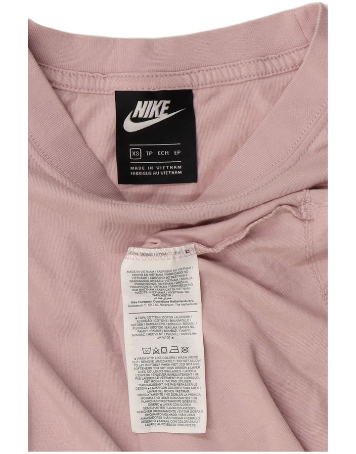Nike Herren T-Shirt Top XS Rosa Baumwolle