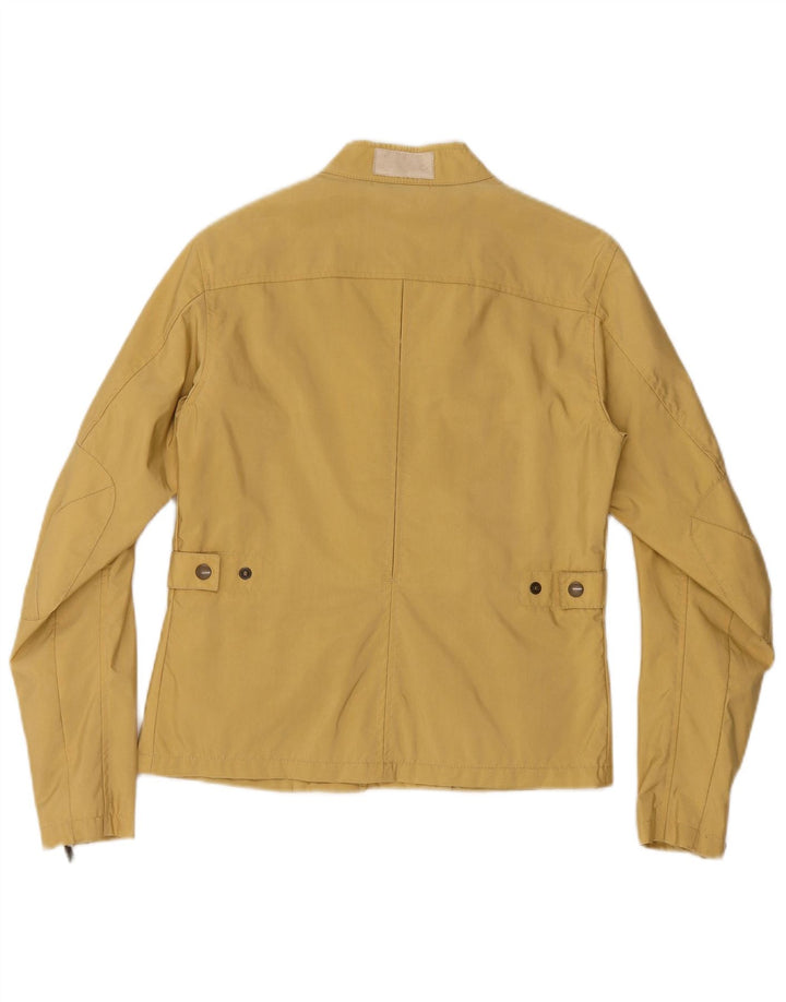 Belstaff Damen Racer Jacke IT 42 Mittelgelbes Nylon