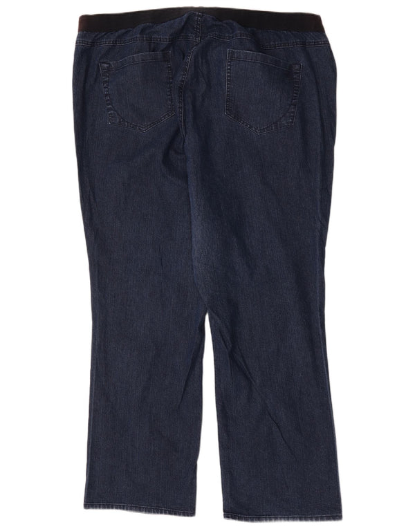 Autograph Damen Straight Jeans UK 24 4XL W48 L32 Blaue Baumwolle
