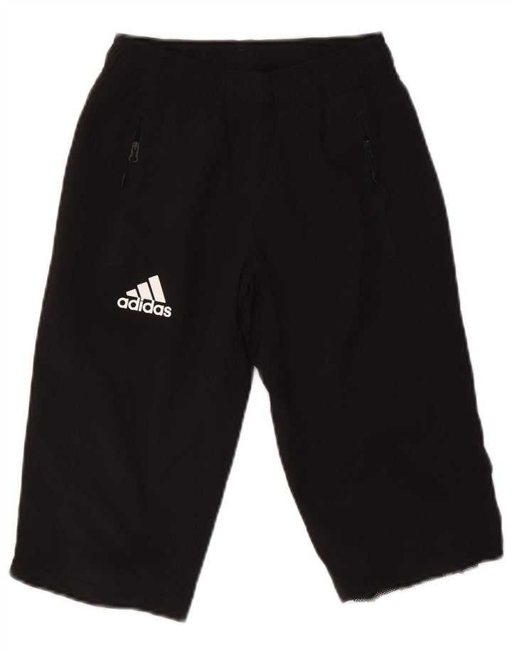 Adidas Jungen Bermuda Sportshorts 9–10 Jahre, schwarzes Polyester