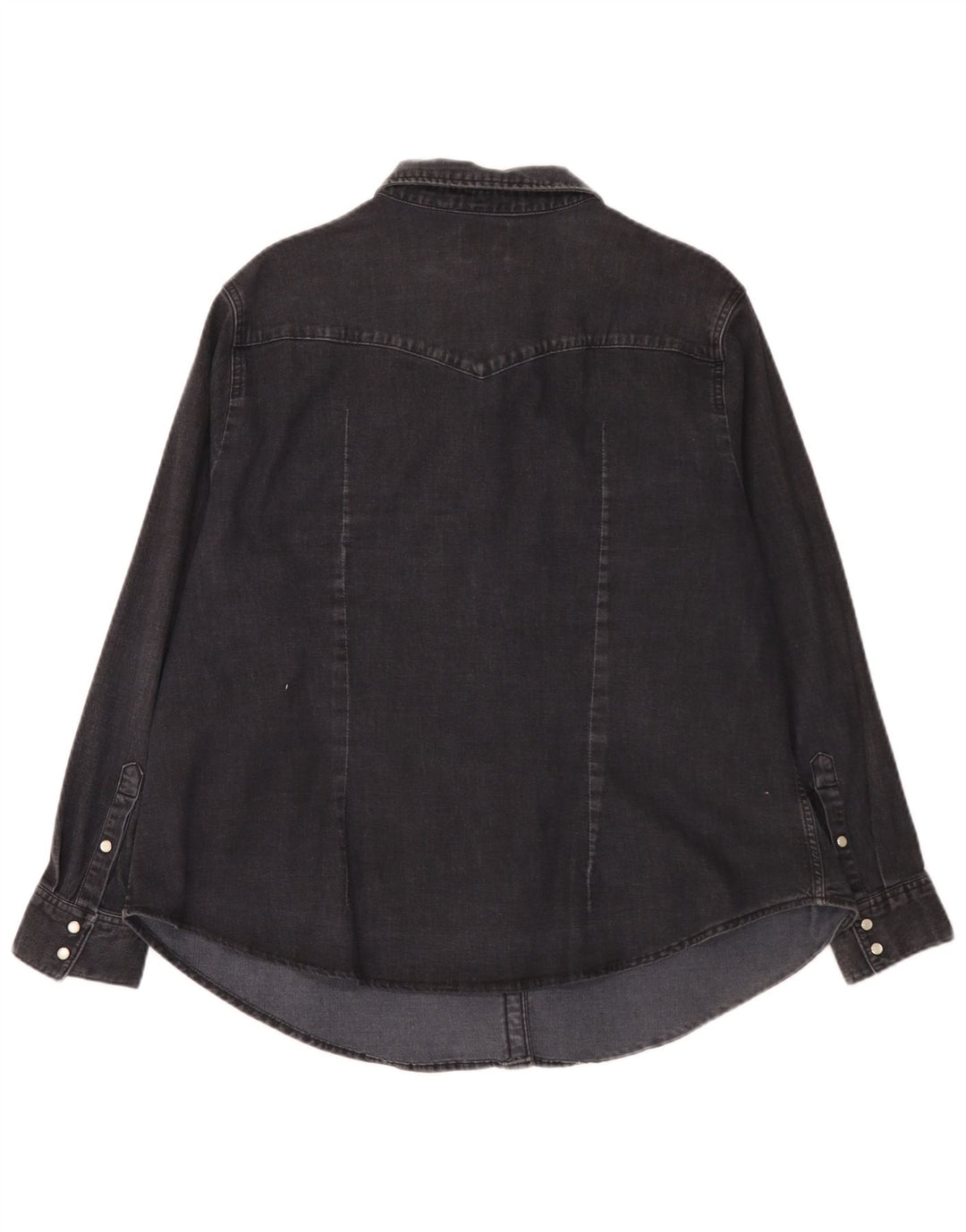 Levi's Damen Jeanshemd UK 20 2XL Schwarz Baumwolle