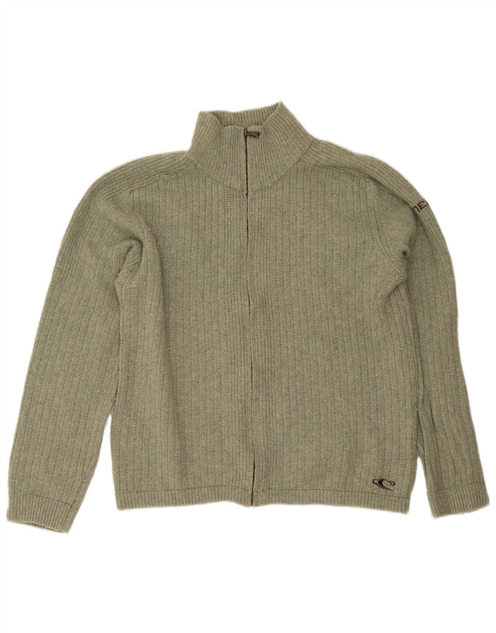 O'Neill Herren-Cardigan mit durchgehendem Reißverschluss, große Khaki-Wolle