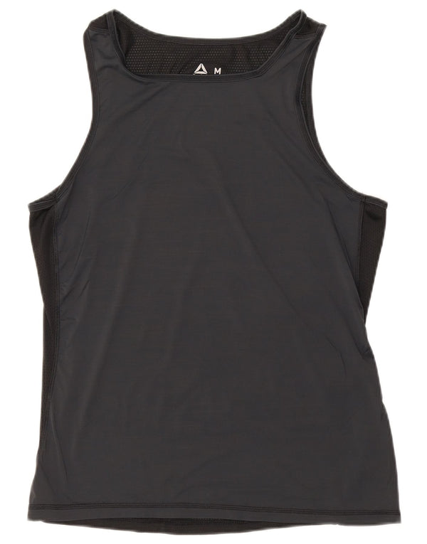 Reebok Herren Weste Top Medium Schwarz Colourblock
