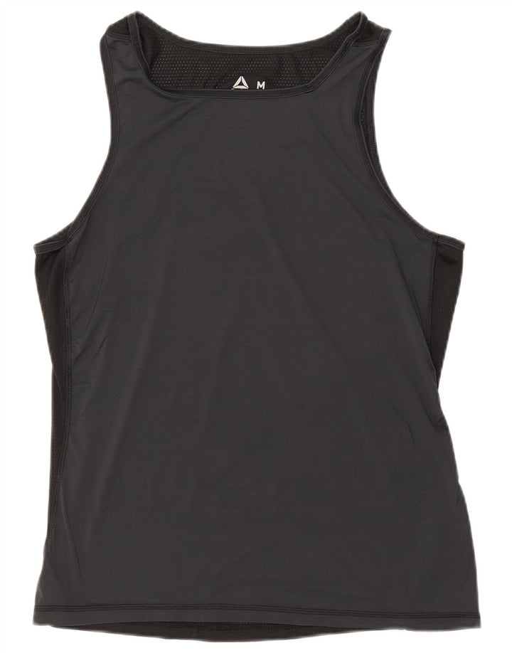 Reebok Herren Weste Top Medium Schwarz Colourblock
