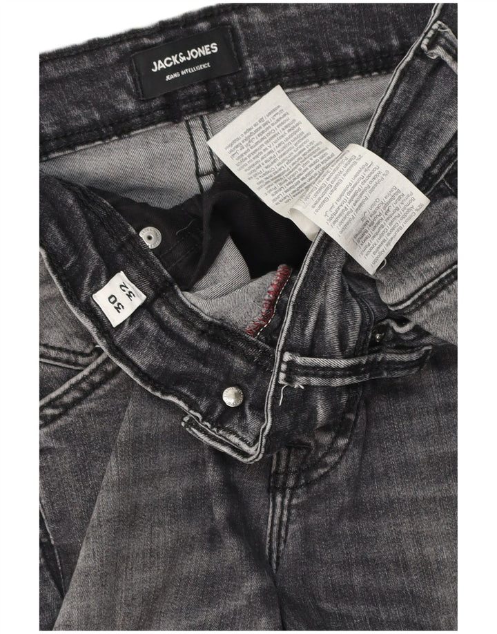 Jack & Jones Herren GLENN Slim Jeans W30 L32 Graue Baumwolle