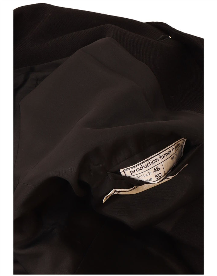 Renoma Herren 2-Knopf-Blazerjacke EU 46 Small Schwarz