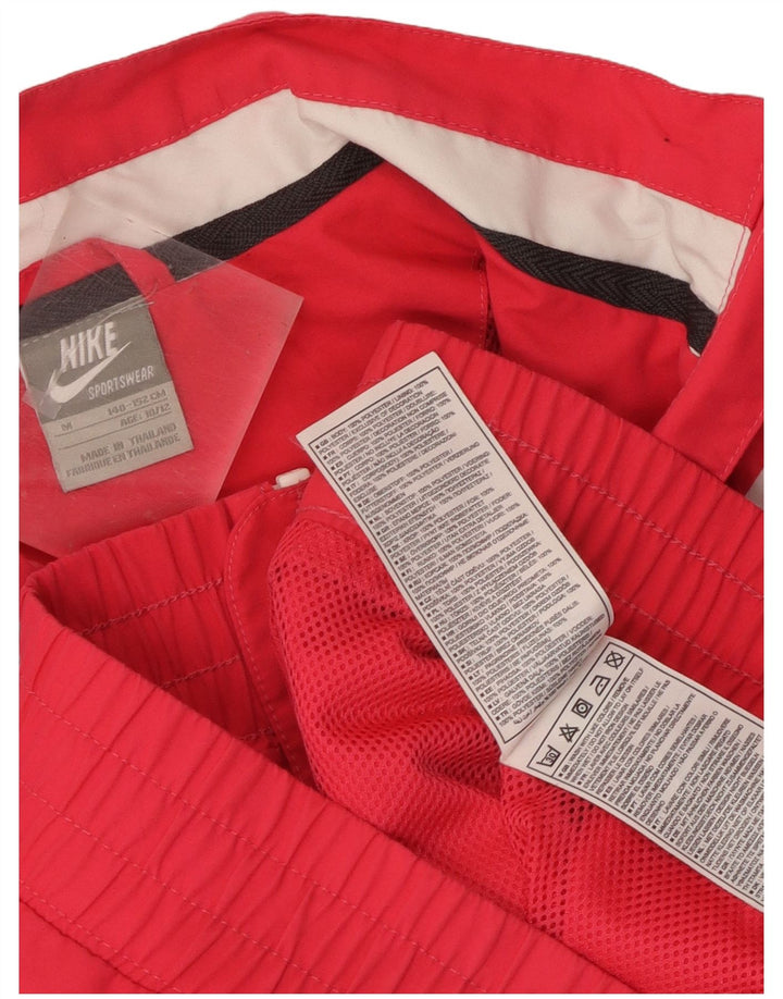 Nike Mädchen-Trainingsanzug-Top-Jacke, 10–11 Jahre, Mittelrosa, Farbblock