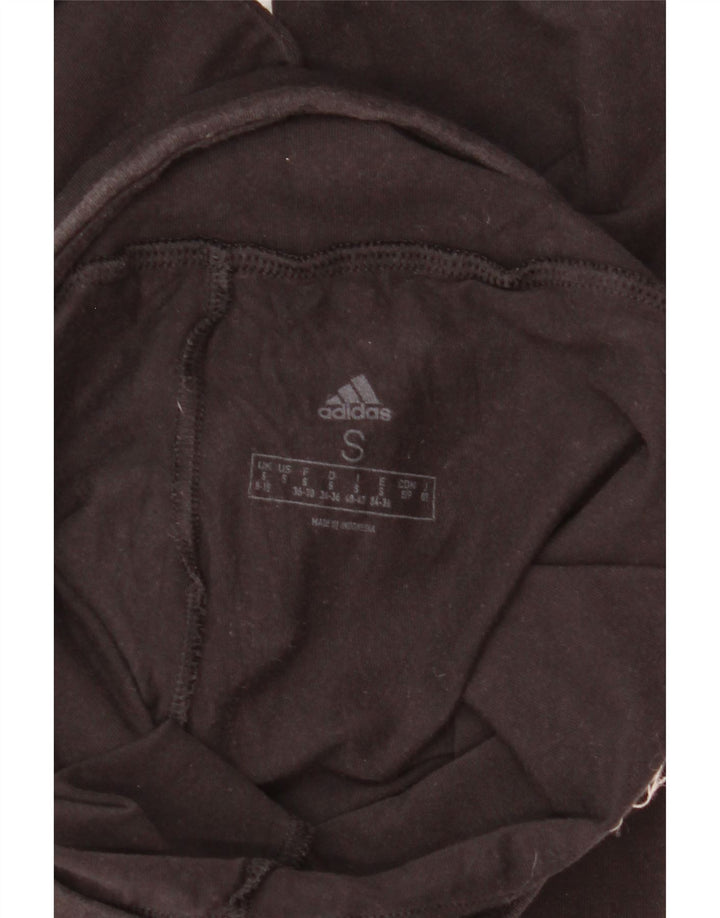 Adidas Damen Graphic Leggings UK 8/10 Small Schwarz