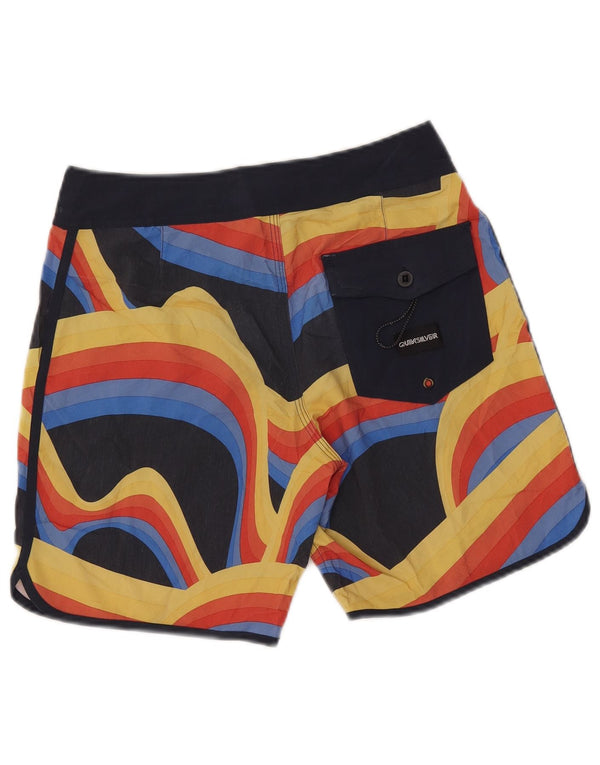 Quiksilver Herren-Badeshorts, klein, mehrfarbig, gestreift, Polyester