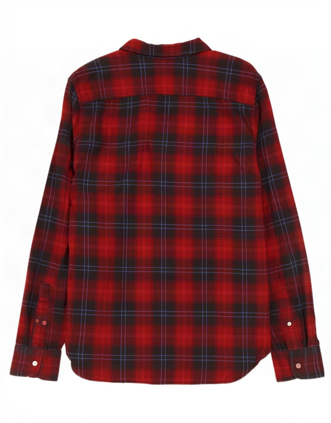 Levi's Herren-Flanellhemd, mittelrot, kariert, Baumwolle