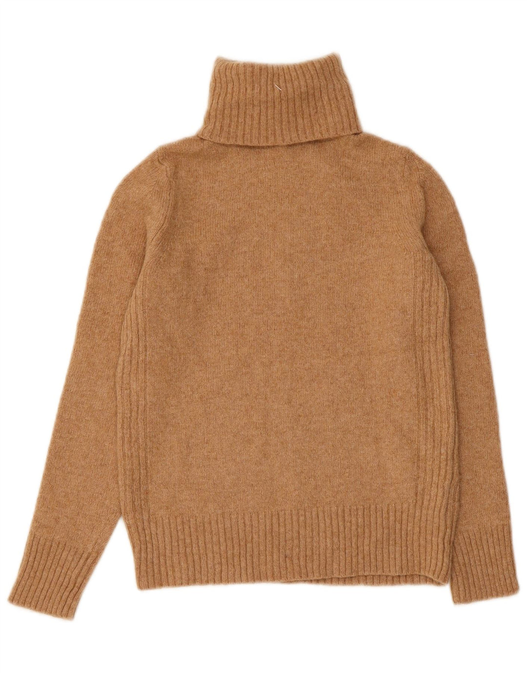 MARKS & SPENCER Rollkragenpullover für Damen, Gr. 8, Beige, Wolle für Damen