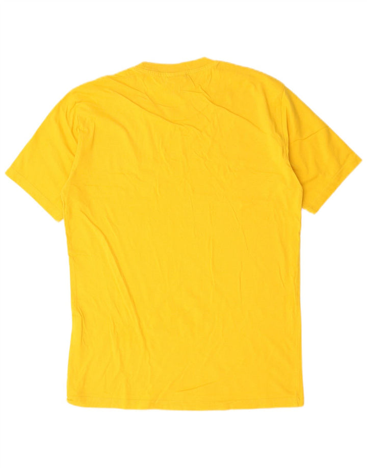 Champion Herren T-Shirt Top Small Gelb Baumwolle