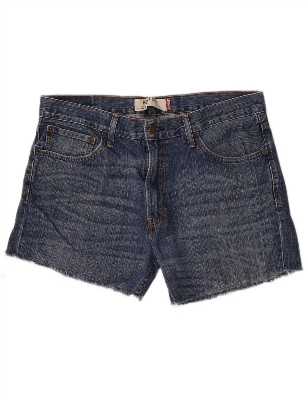 LEVI'S Damen 527 Jeansshorts W36 XL Blaue Baumwolle