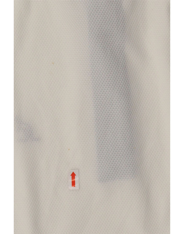 AUSTRALIAN L'ALPINA Herren-Poloshirt IT 56 3XL Weißes Colourblock-Polyester