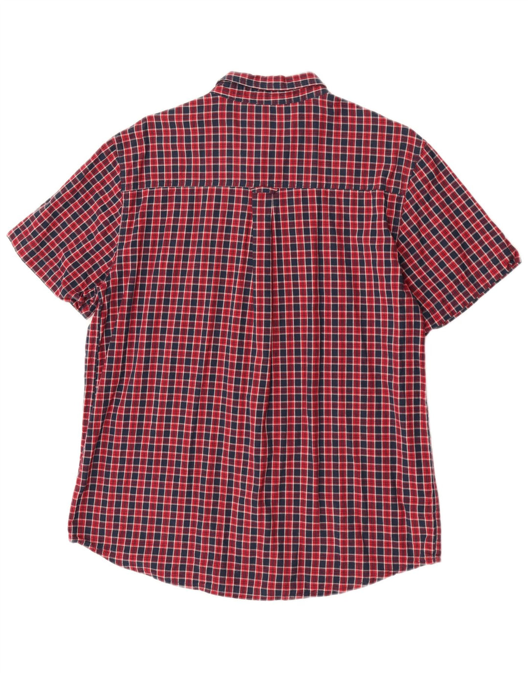 Animal Herren-Kurzarmhemd XL, rot kariert, Baumwolle
