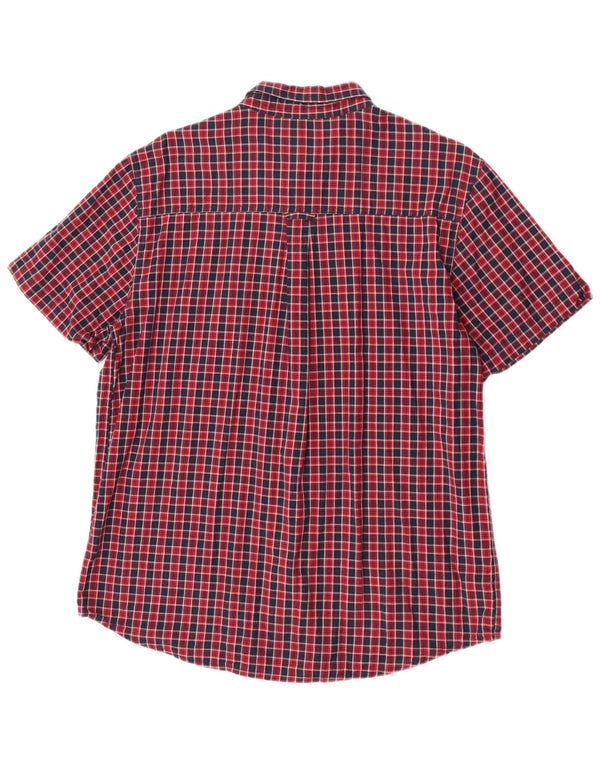 Animal Herren-Kurzarmhemd XL, rot kariert, Baumwolle