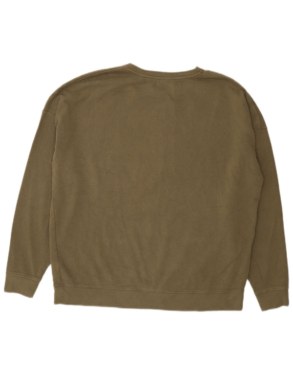 Jack Wills Damen-Sweatshirt in Übergröße, Größe 40, Khaki, Baumwolle
