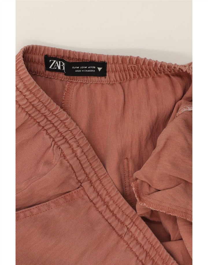 Zara Damen-Hose mit weitem Bein, mittelgroß, W28, L30, Rosa
