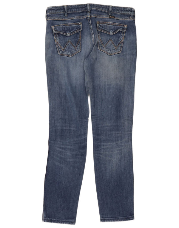 Wrangler Damen Megan Slim Jeans W32 L34 Blaue Baumwolle