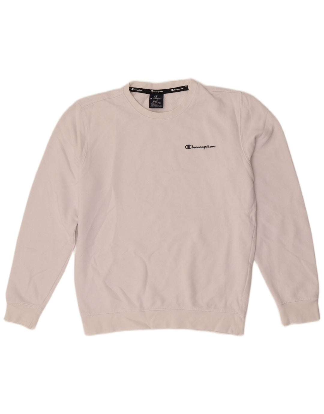 Champion Herren-Sweatshirt, Pullover, Größe S, weiße Baumwolle
