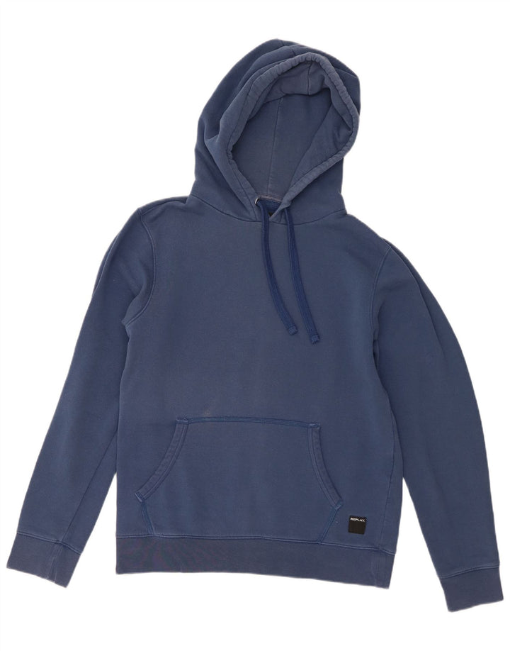 Replay Herren-Kapuzenpullover, groß, Marineblau