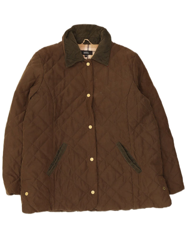 Marks & Spencer Damen Steppjacke UK 20 2XL Khaki Polyester