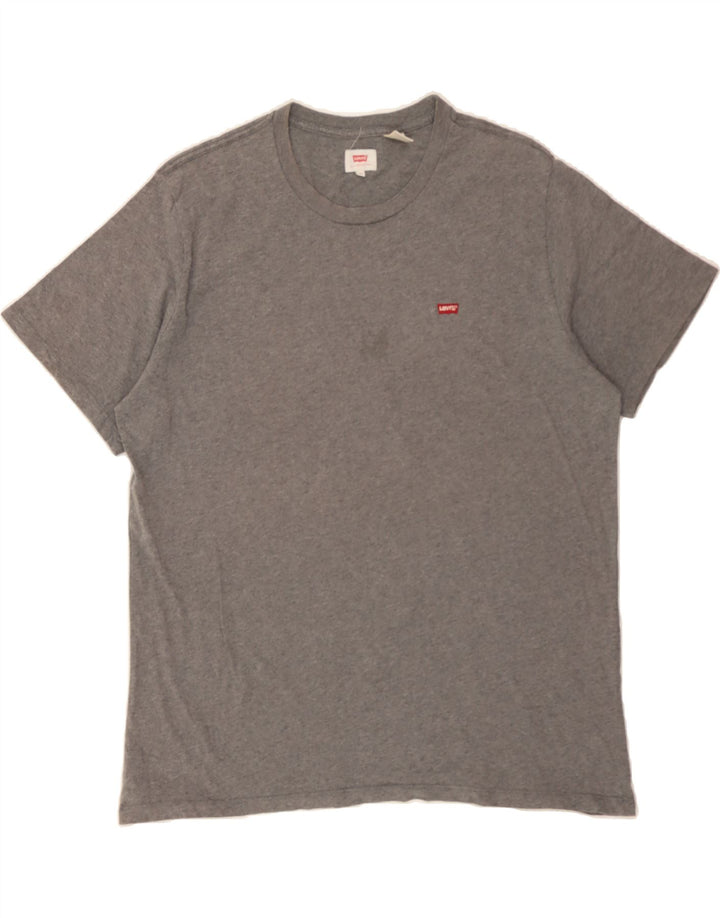 LEVI'S Mens T-Shirt Top XL Grey Cotton Vintage Levi's and Second-Hand Levi's from Messina Hembry 