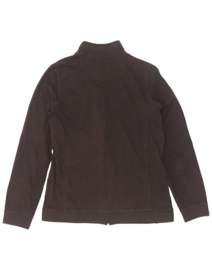Champion Damen-Trainingsanzugoberteil, UK-Größe 10, Größe S, Schwarz, Baumwolle