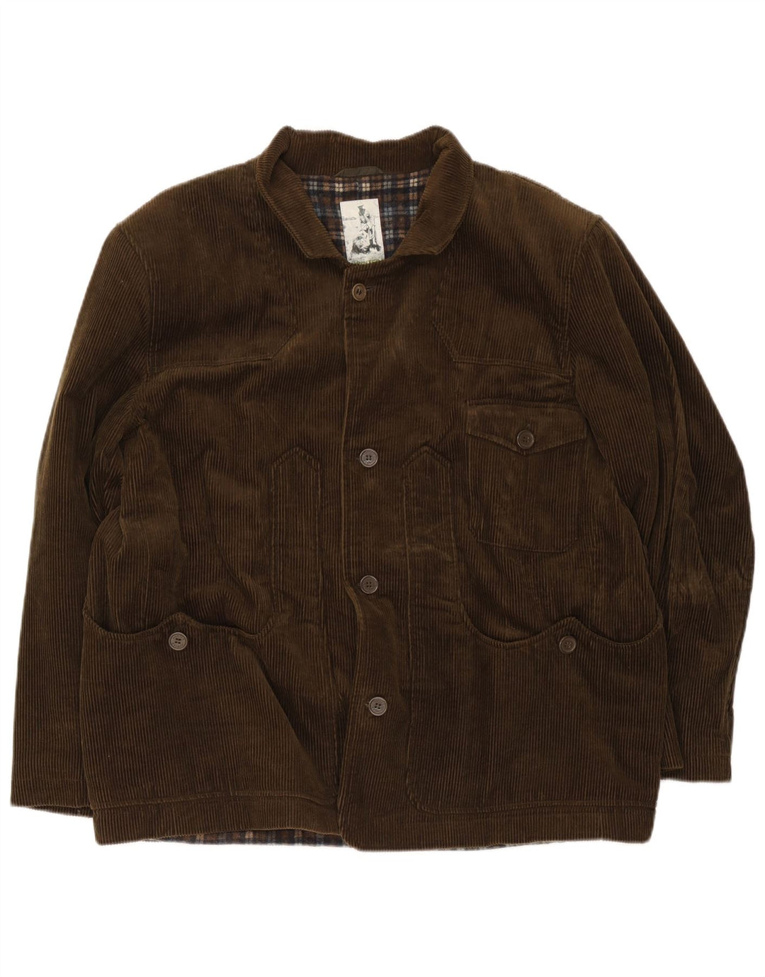 Hunter Herren Cordjacke IT 50 Große braune Baumwolle