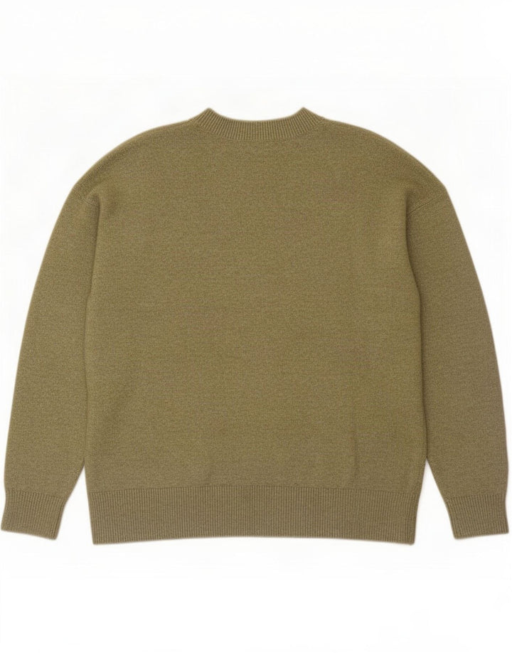 Marks & Spencer Herren-Pullover mit V-Ausschnitt, mittelgrün, Polyester