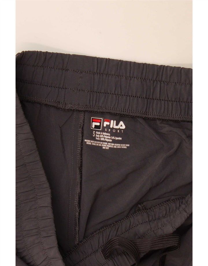 Fila Herren-Sportshorts, klein, graues Colourblock-Polyester