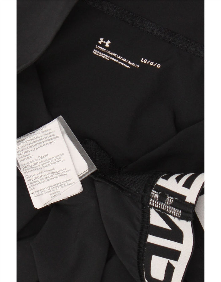 Under Armour Damen Graphic Pullover Trainingsanzug Top UK 16 Large Schwarz