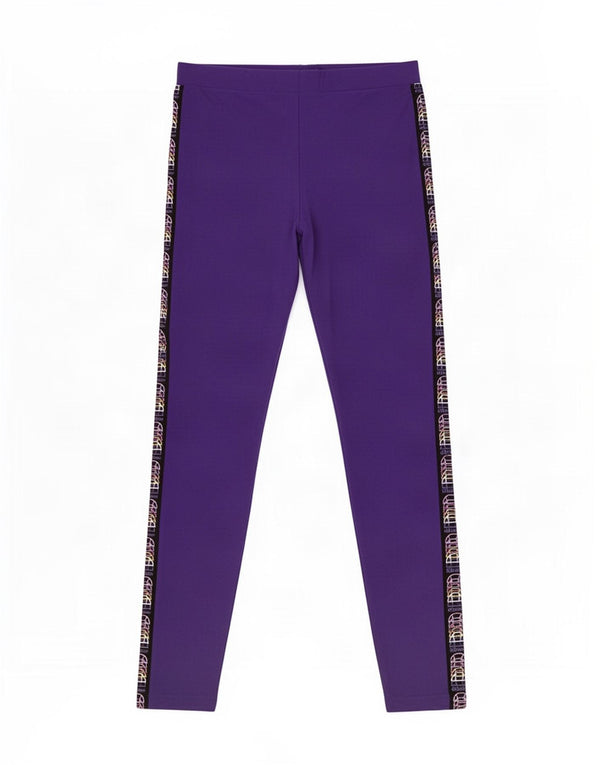 Ellesse Grafik-Leggings für Mädchen, 8–9 Jahre, W20, L19, Lila, Colourblock-Baumwolle