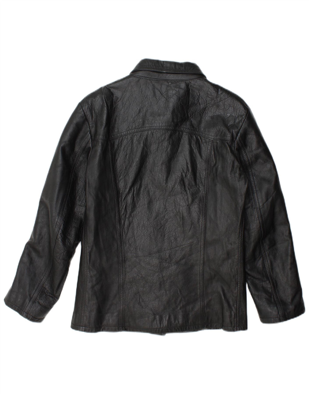 Regina Schrecker Damen Lederjacke UK 10 Small Schwarz