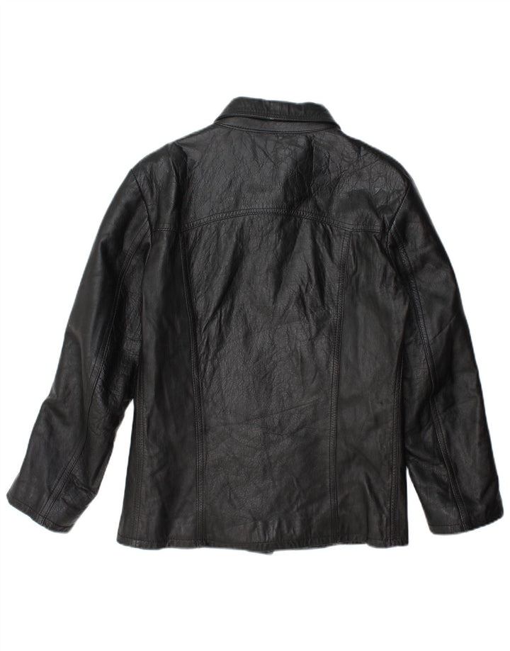 Regina Schrecker Damen Lederjacke UK 10 Small Schwarz