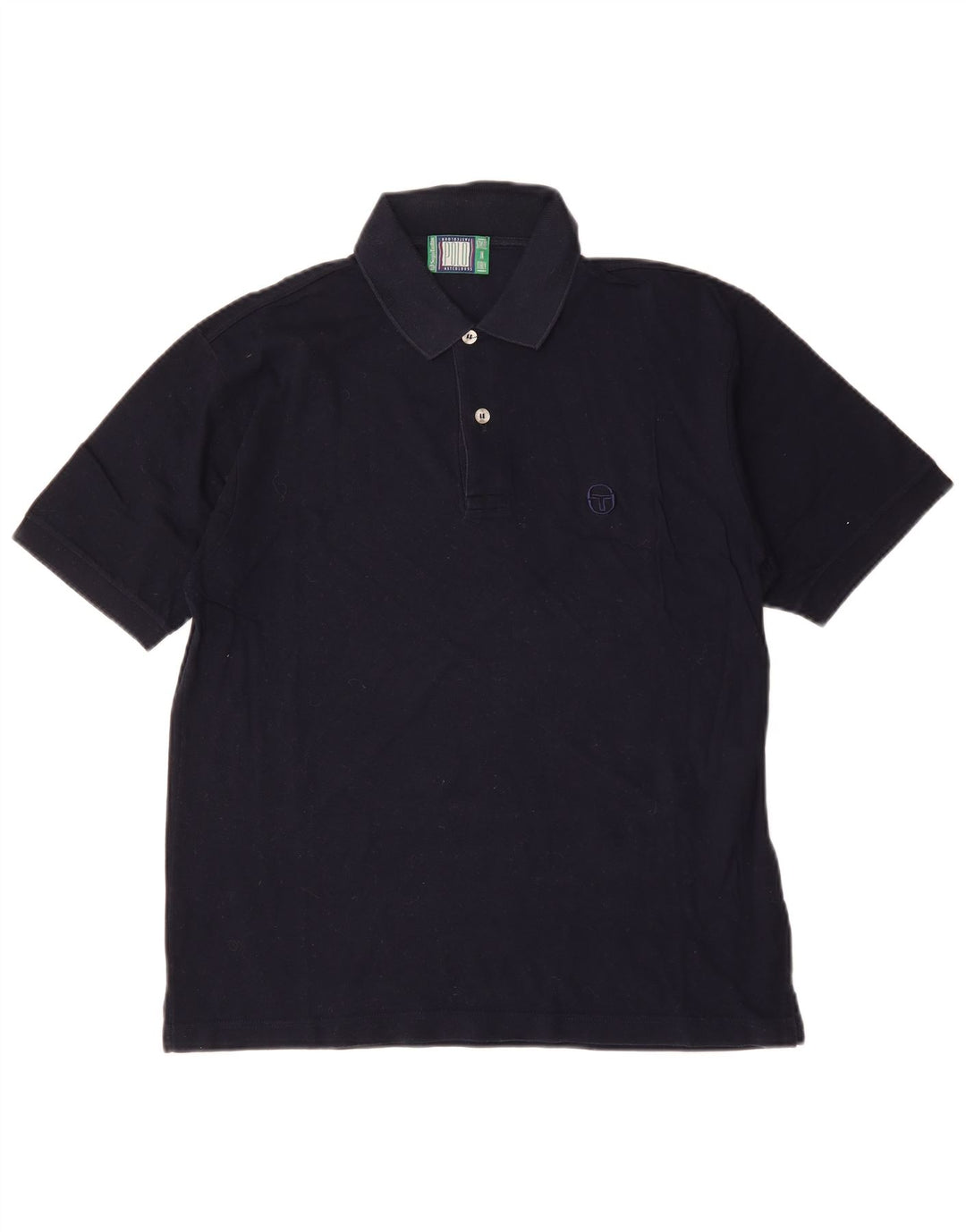 SERGIO TACCHINI Herren-Poloshirt, mittelmarineblaue Baumwolle