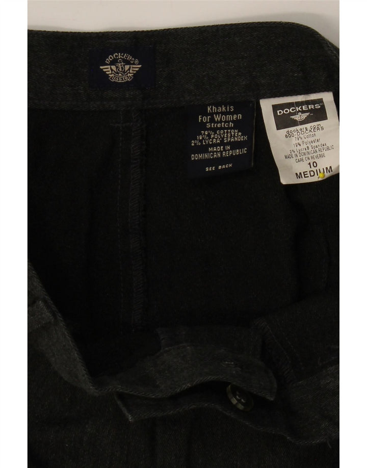 DOCKERS Womens Khakis Straight Suit Trousers US 10 Large W30 L30 Grey Vintage Dockers and Second-Hand Dockers from Messina Hembry 
