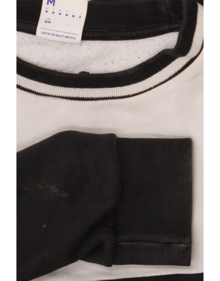 REEBOK Herren Grafik-Sweatshirt-Pullover, Mittelschwarz, Colourblock-Baumwolle