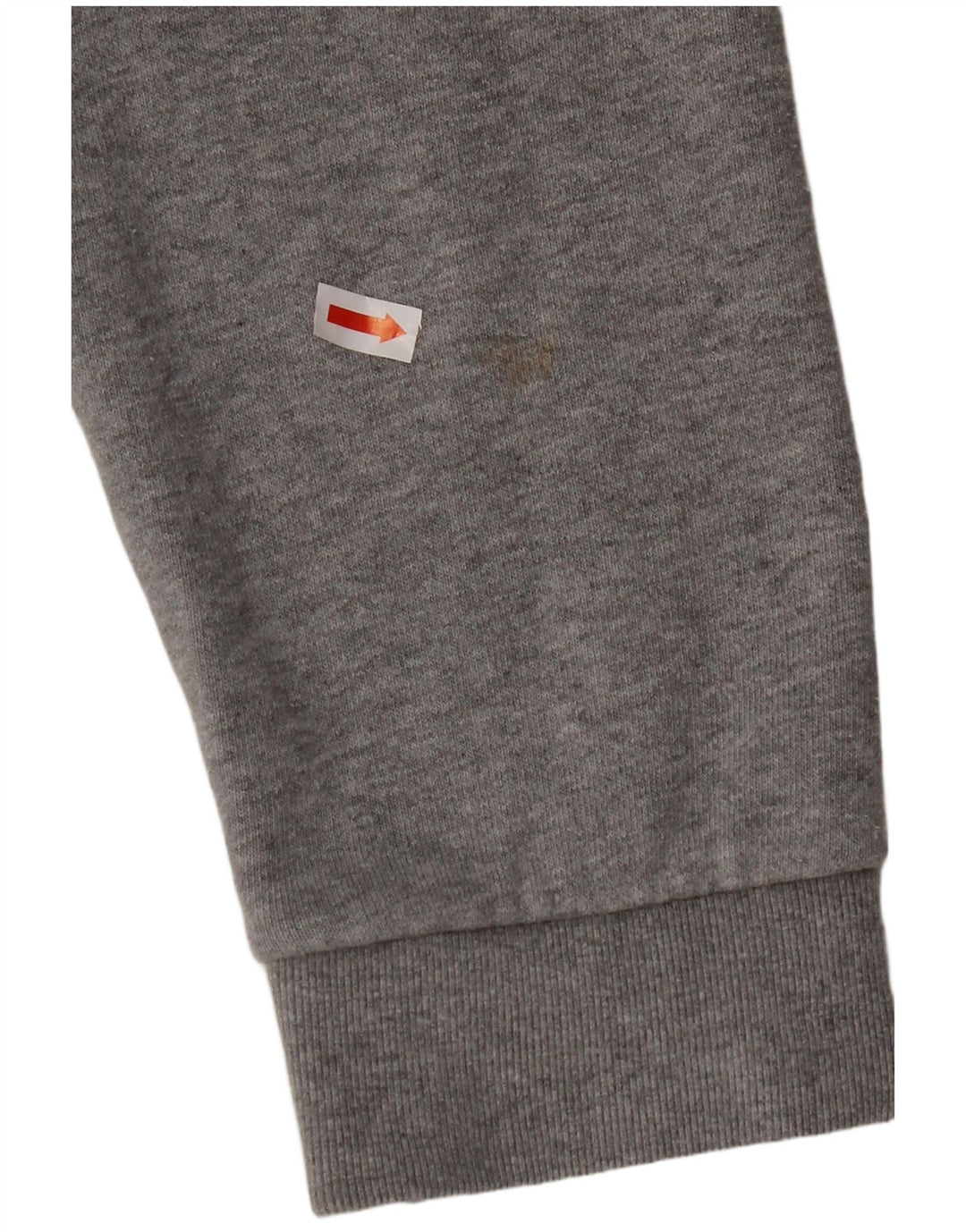 ADIDAS Herren Kapuzenpullover aus mittelgrau gefleckter Baumwolle